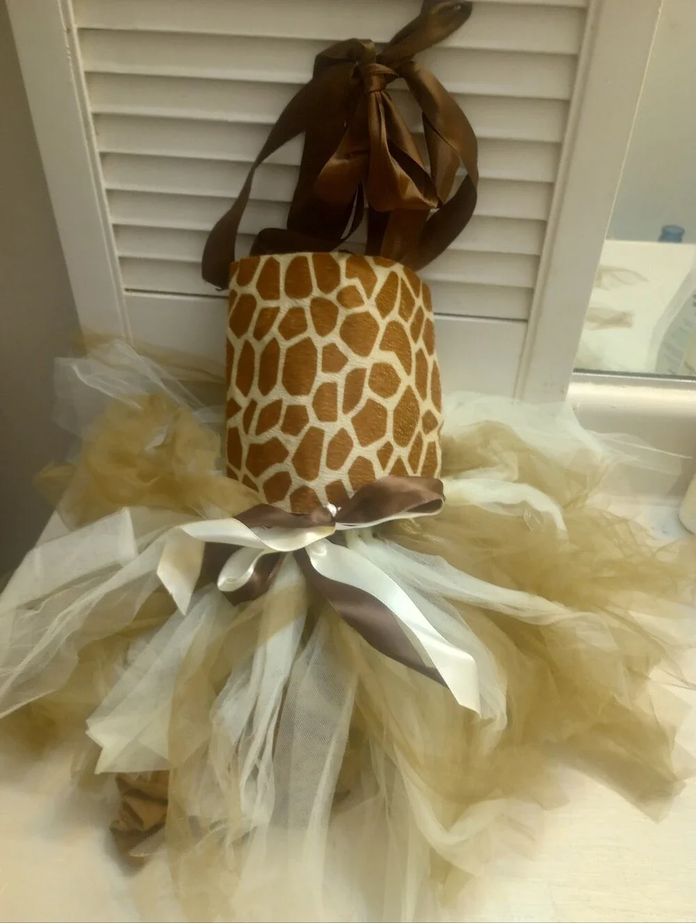 Tutu Dreams Toddler Girls Giraffe Themed Tutu With Tail